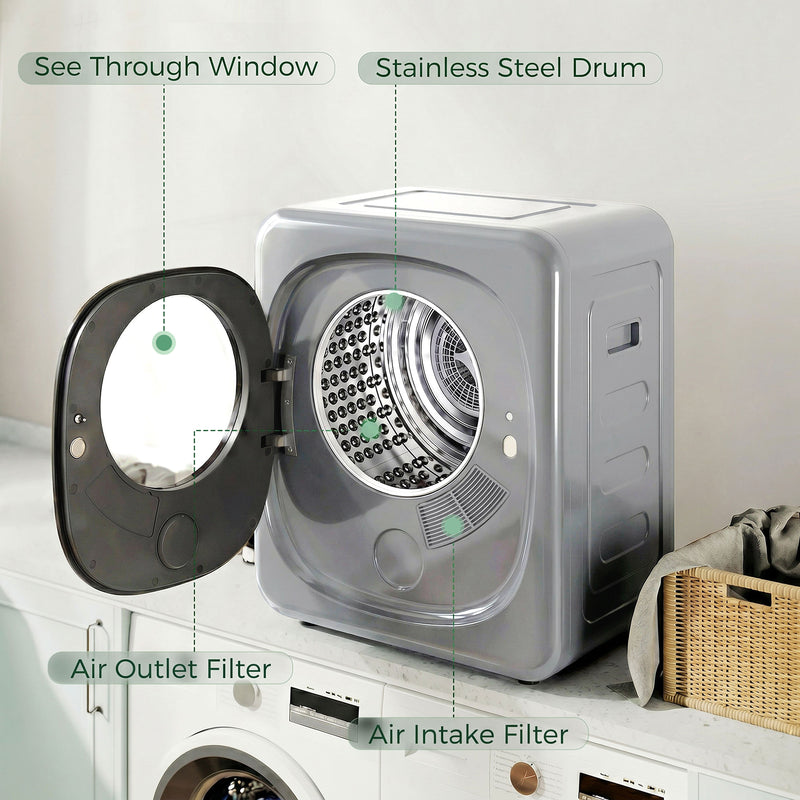 4kg silver touch-control tumble dryer – image 5