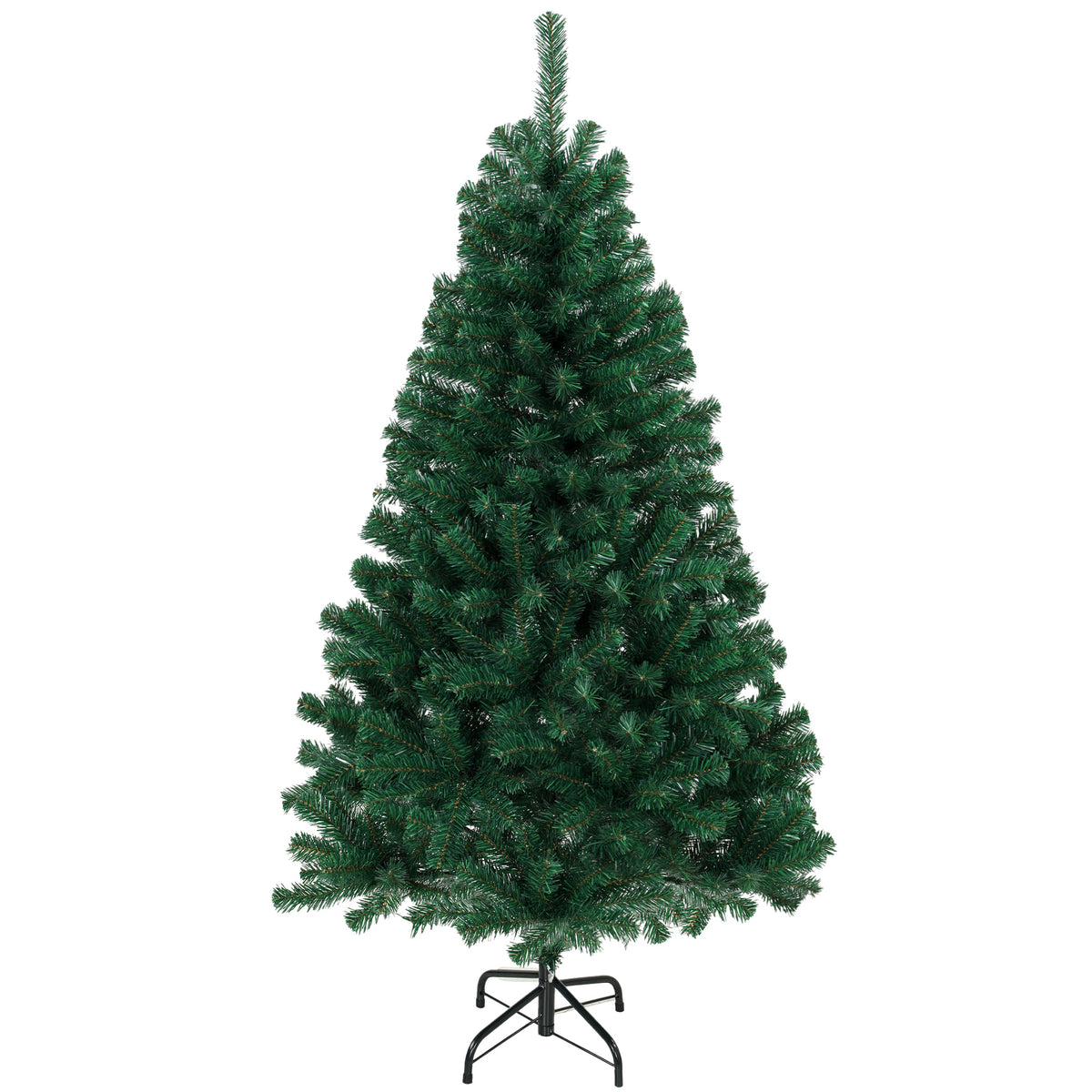 5ft classic green fir Christmas tree on a crossed steel base