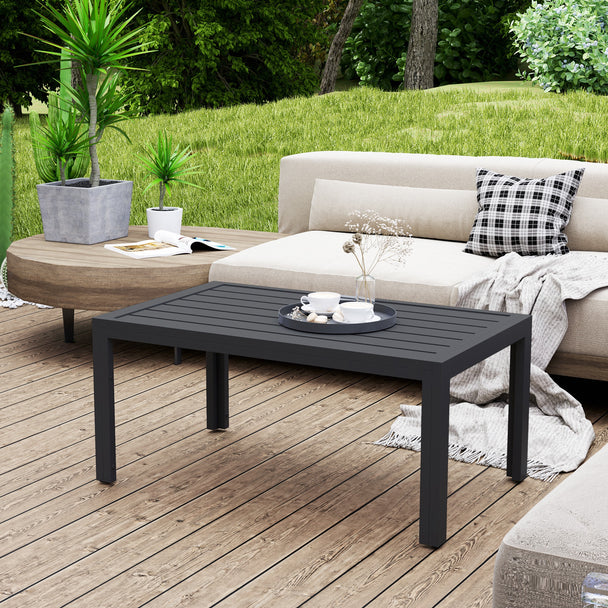 Slatted garden coffee table – image 2