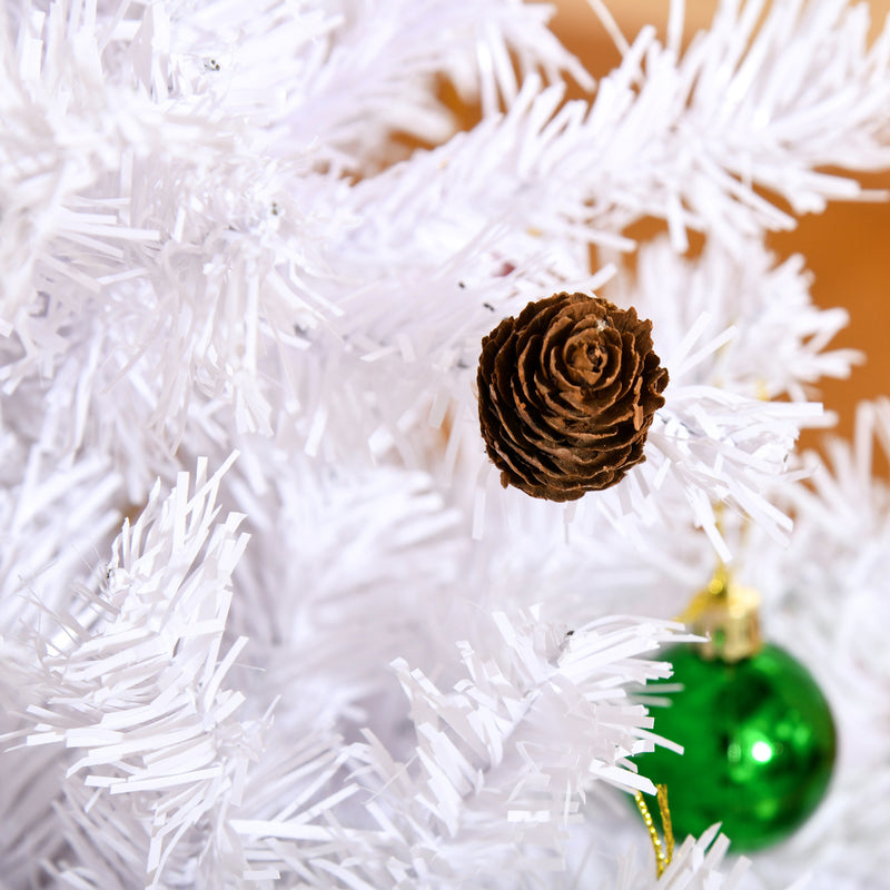 5ft white Christmas tree with decorations – image 8