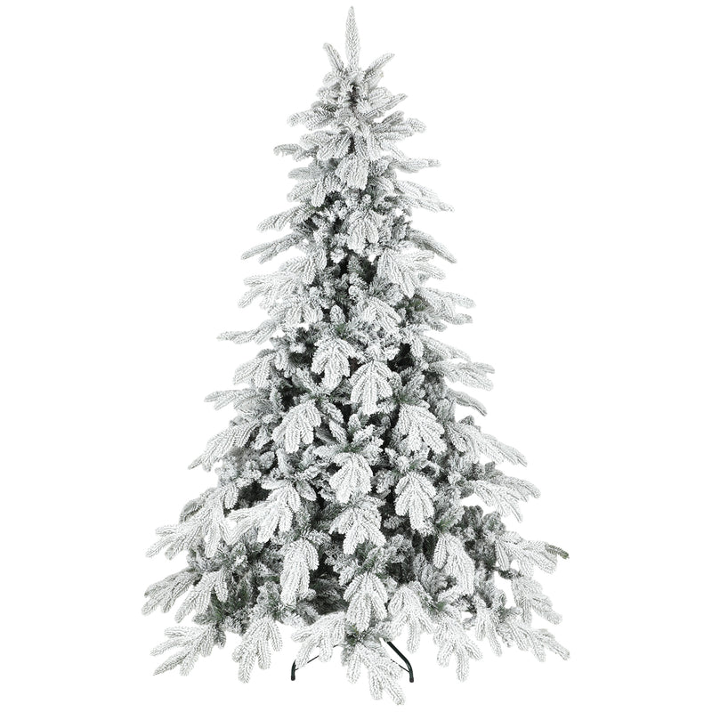 7ft grand heavily snow-flocked artificial Christmas tree