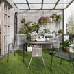 Square rattan dining table – image 7