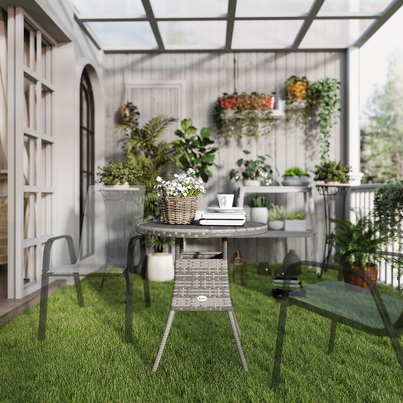 Square rattan dining table – image 7