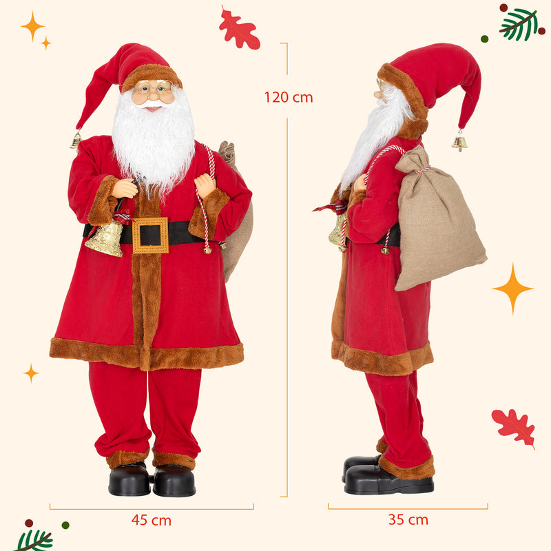 Dimensions of the 4ft singing Santa