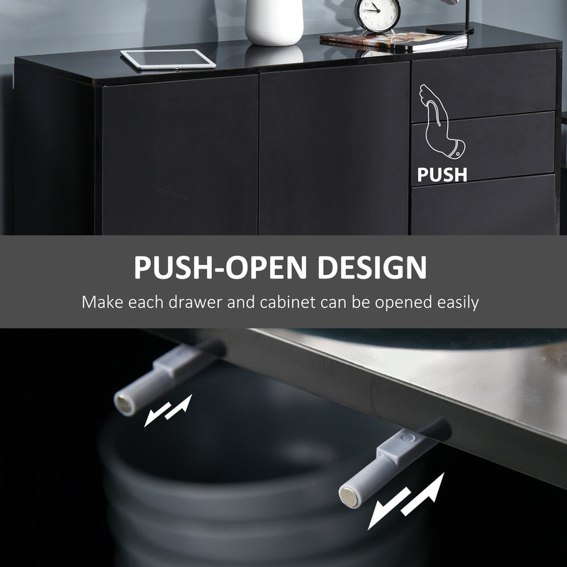 Black push-open sideboard – image 8