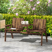 Garden loveseat with table – image 2
