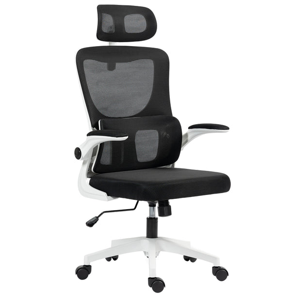 Vinsetto Ergonomic Office Chair, High Back Mesh Computer Desk Chair with Adjustable Headrest and Lumbar Support