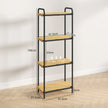 4-tier bamboo bathroom shelf – image 3