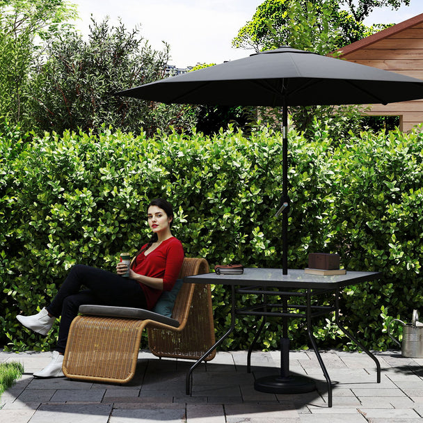 Square glass garden table – image 2