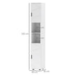 Tall 183 cm embossed bathroom cabinet – image 3