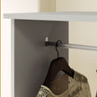 Grey open wardrobe on wheels – image 9