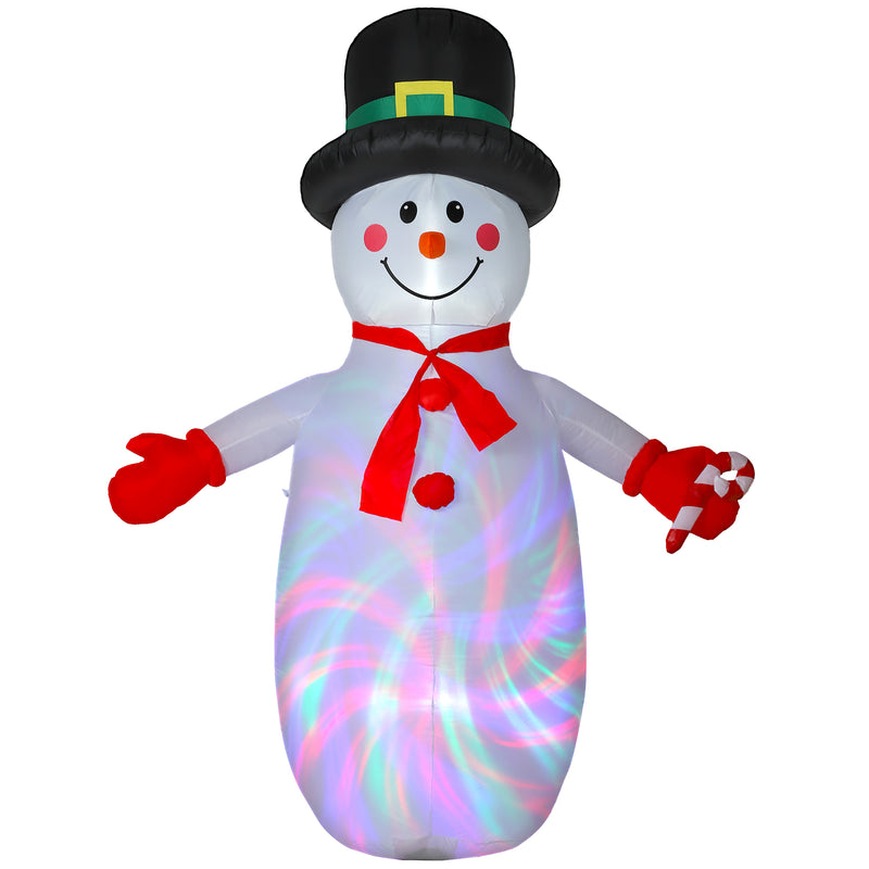 8ft Snowman Christmas Inflatable on a white background