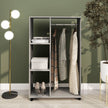 Grey open wardrobe on wheels – image 10