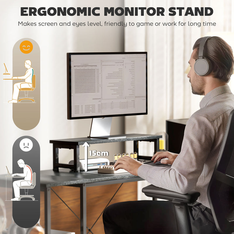Reversible L-shaped desk – black – image 6