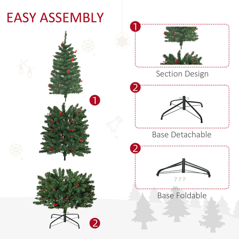 6ft pre-lit pencil Christmas tree – image 7