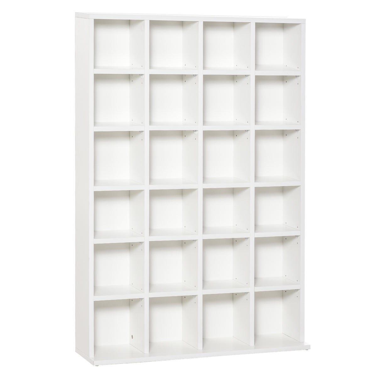 456-CD / 336-DVD Media Storage Unit with Adjustable Shelves – White
