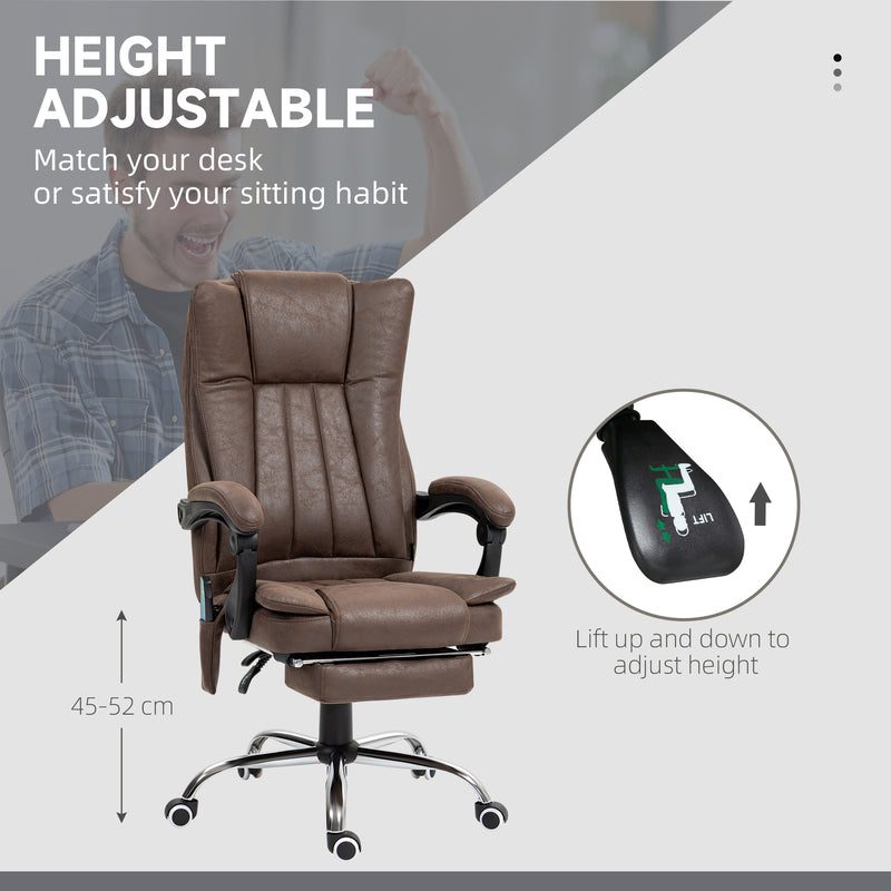 Dark brown massage office chair – image 5