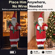 Animated Santa in a festive room