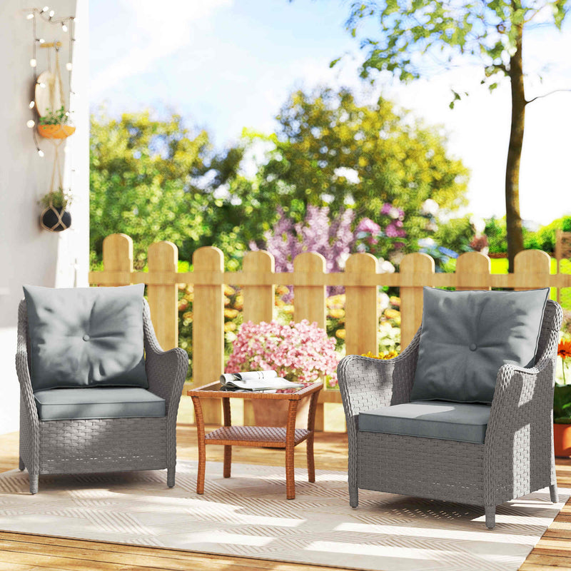 Rattan garden armchairs – image 10