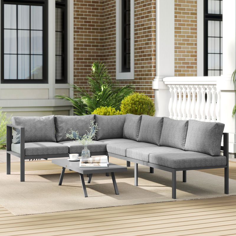 Aluminium corner lounge set – image 2