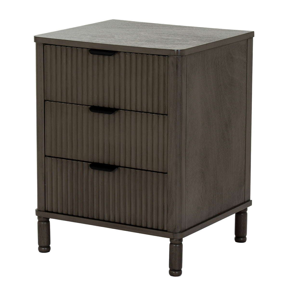 Reed Three-Drawer Bedside Table – 58cm, additional product view 2