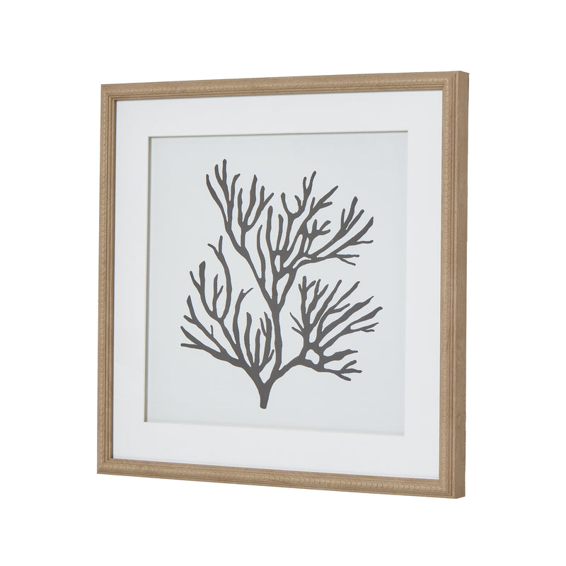 Reef coral art from a three-quarter angle