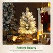 60 cm pre-lit snowy tabletop tree – image 4