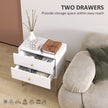 Raised ridged bedside table – image 5