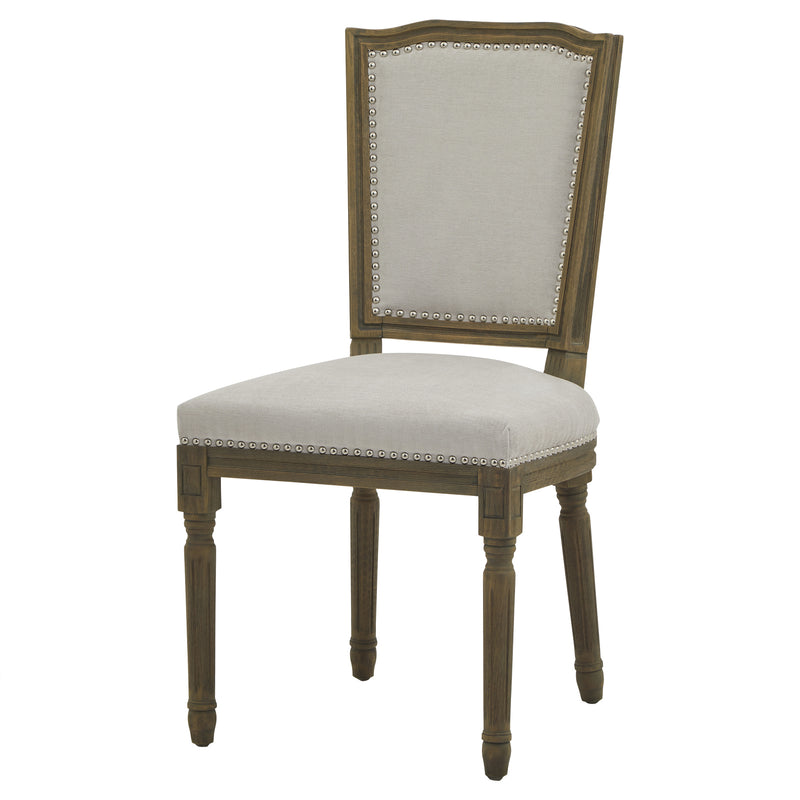 Ripley grey dining chair from the front