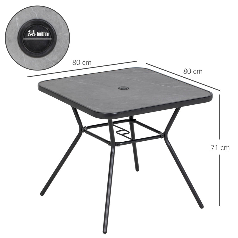 Marble-effect bistro table – image 3