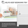 White lift-top storage chest – image 6
