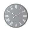 Rothay grey metal wall clock with white Roman numerals