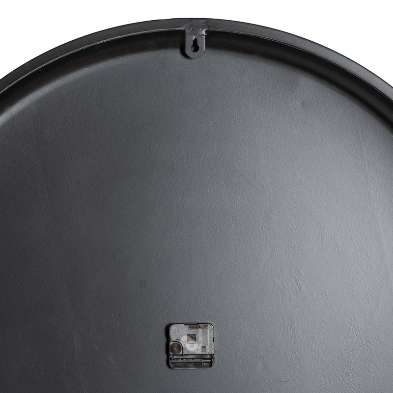 Back of the clock showing the movement and hanging point