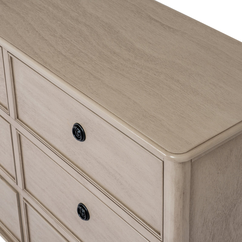 close-up of the rounded top corner