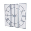 Roza panelled clock seen from an angle