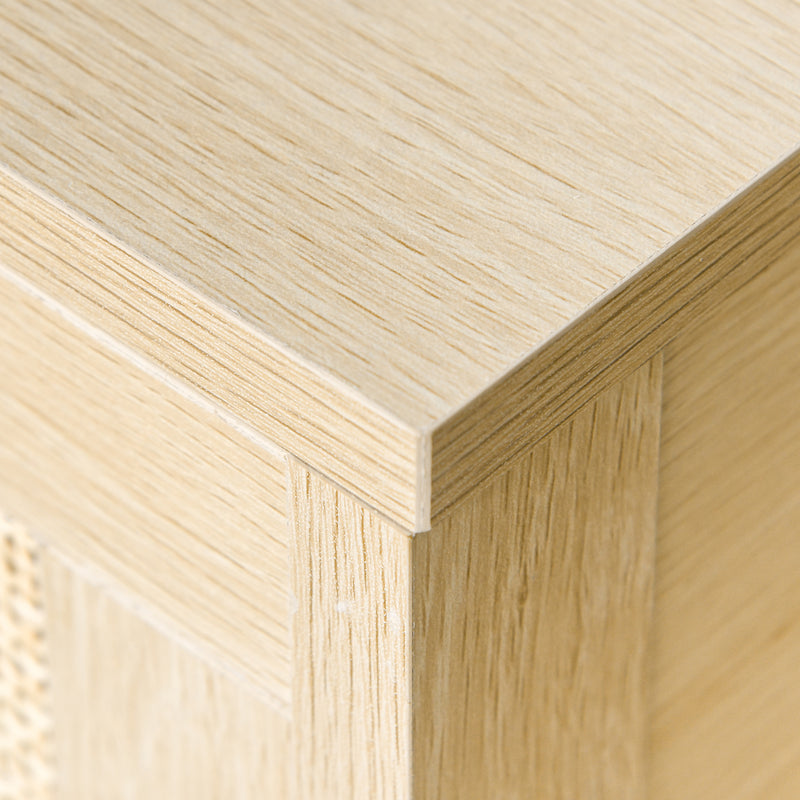Rattan drawer bedside table – image 9