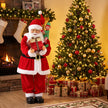 Close-up of Santa's clothing and accessories