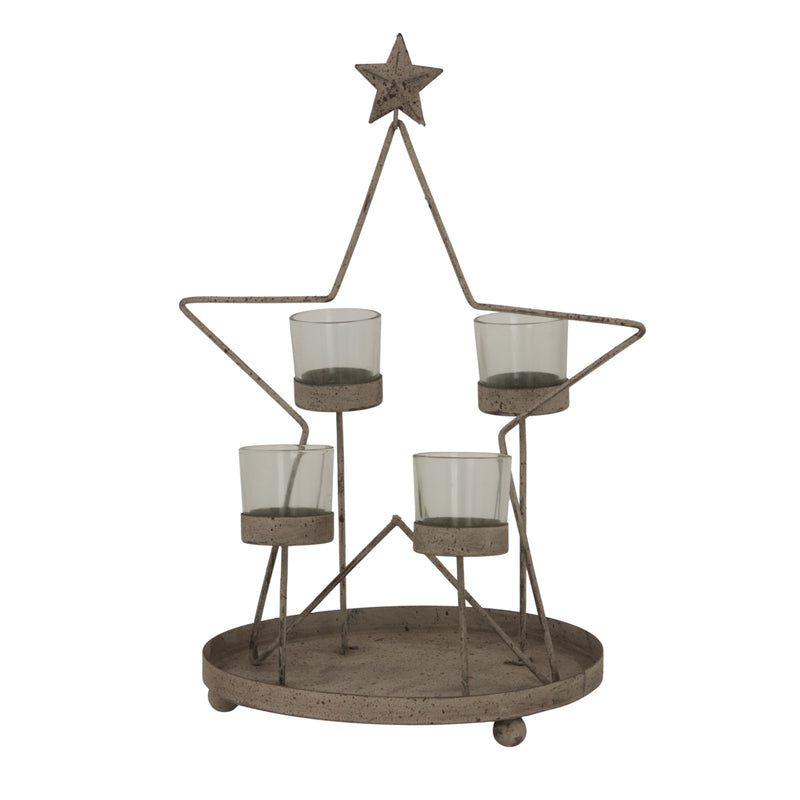 Star tealight holder from a second angle
