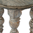 close-up of the turned legs and top edge