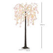 Height diagram of the artificial pink blossom tree
