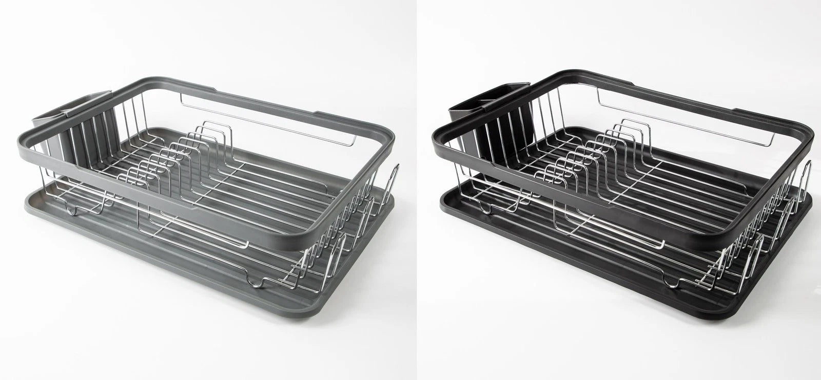 Dish Drainer Rack with Drip Tray and Cutlery Holder
