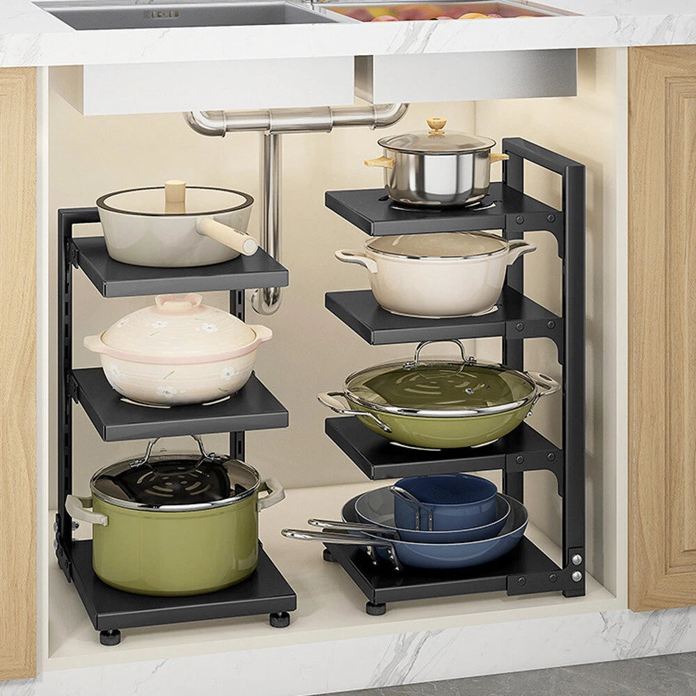 Adjustable Pan & Pot Rack Organiser