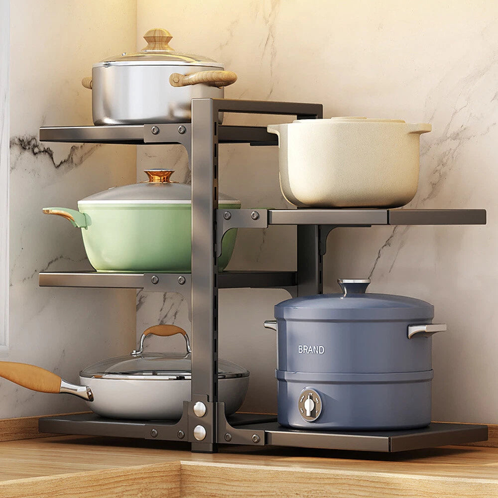 Adjustable Pan & Pot Rack Organiser