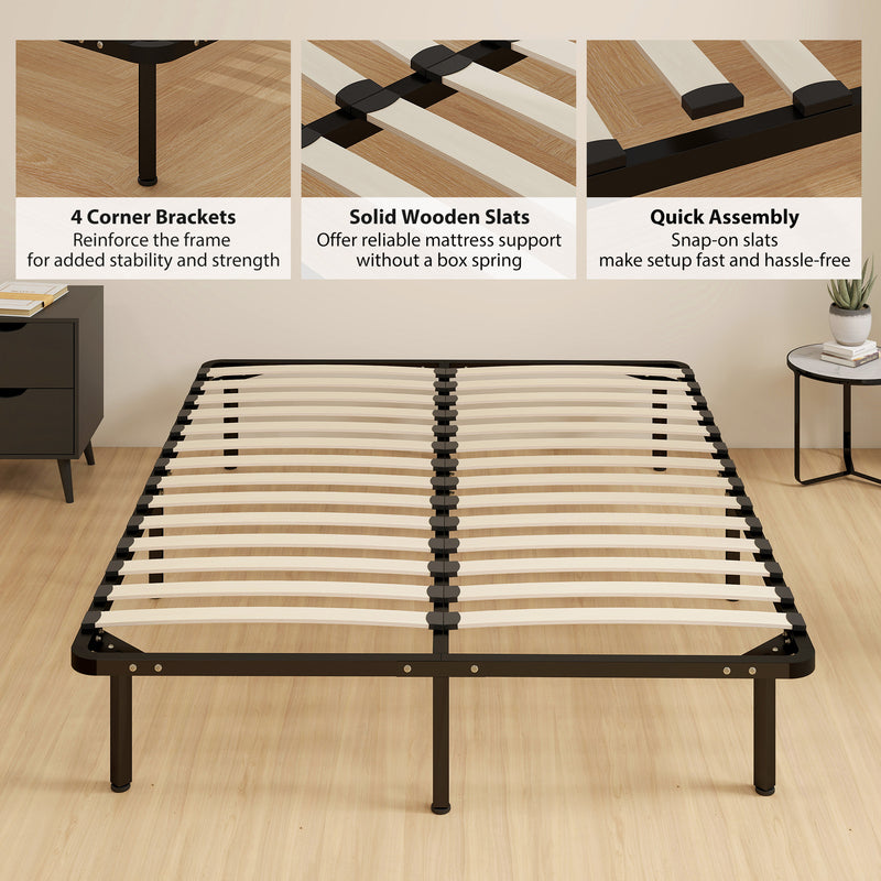 Double metal platform bed frame – image 6