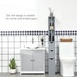 Slim grey bathroom cabinet – image 5