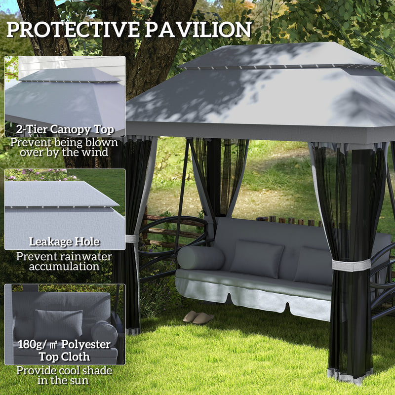 3-in-1 swing seat gazebo – image 5