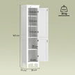 Tall slim bathroom cabinet – image 3