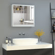 Compact white mirror cabinet – image 10