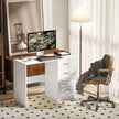 High gloss desk with 4 drawers – image 2