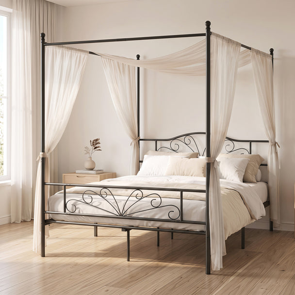 Double canopy bed frame – image 2